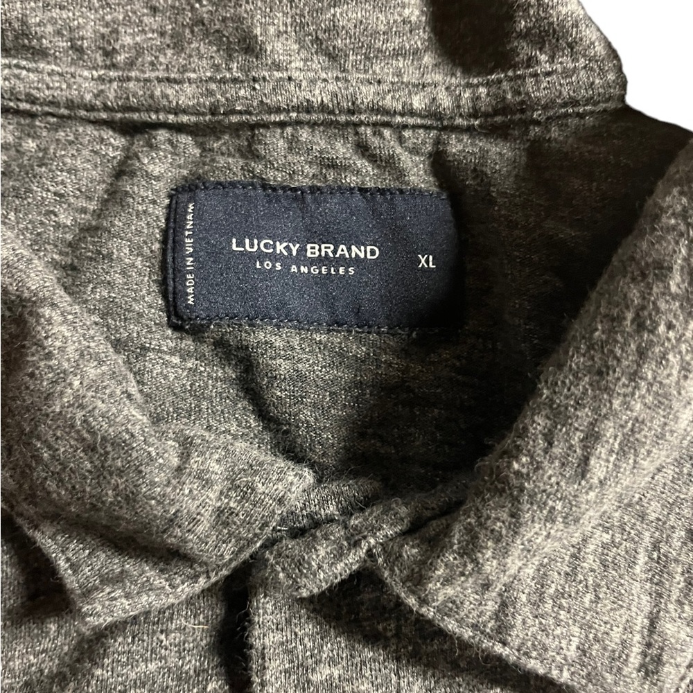 Lucky Brand men’s size XL gray shirt sleeve polo - Picture 4 of 6
